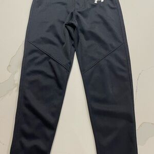 NWOT Under Armour Boys Baseball Pants YSM in all Black. Perfect condition